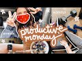 PRODUCTIVE MONDAY VLOG | morning routine, working out, &amp; running errands!