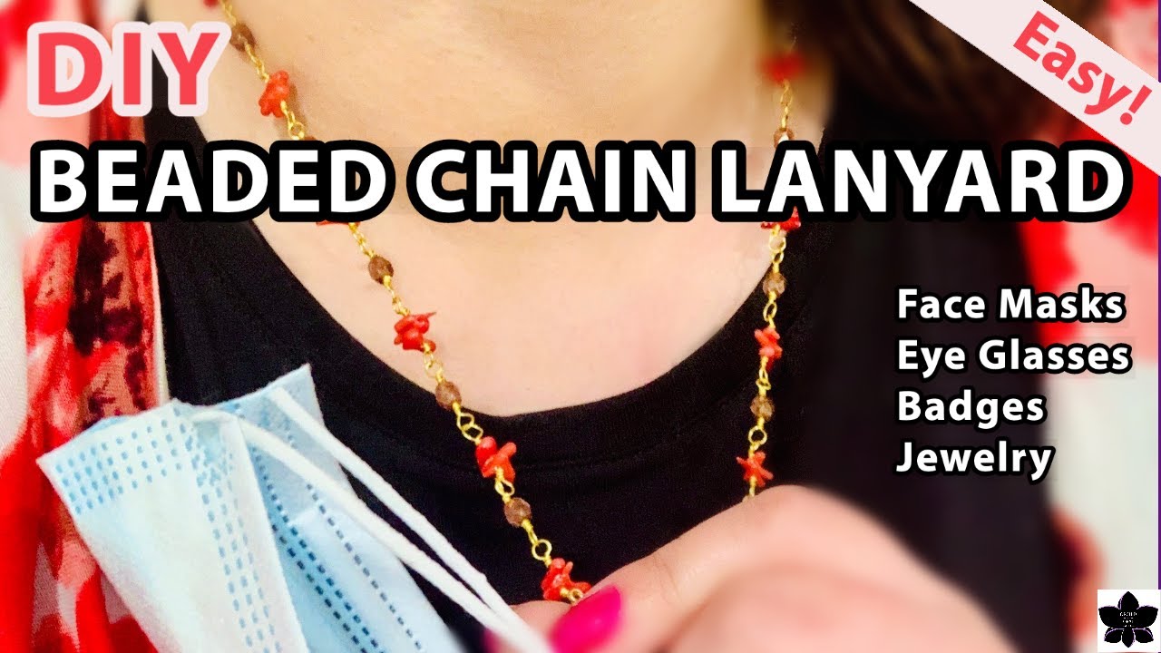 How to Make a Beaded Mask Lanyard Easy Wire/Bead Tutorial YouTube