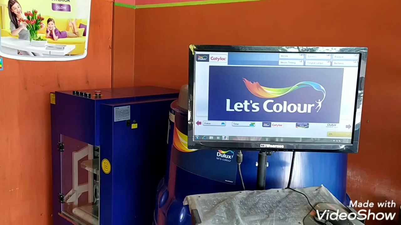 Cara mengoplos cat dengan mesin tinting