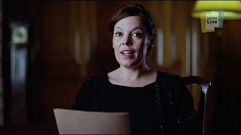 Olivia Colman reading a letter to President Eisenhower from Elvis Presley fans