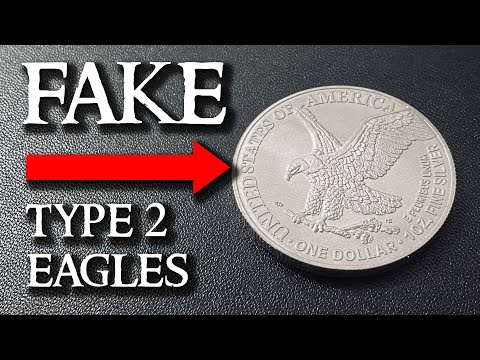 Fake Type 2 Silver Eagles - Do They Have the Security Feature?
