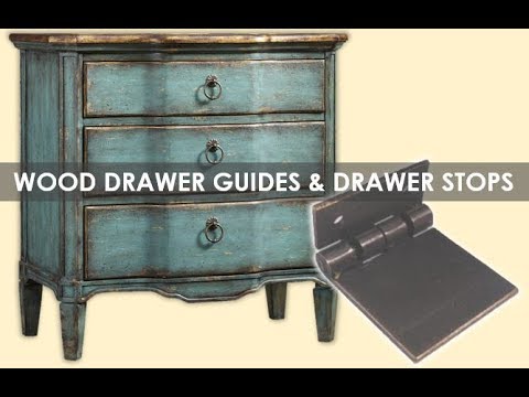 Wood Drawer Guides And Drawer Stops Youtube