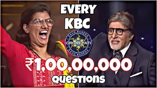 Every 10000000 Questions In KBC