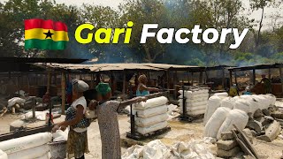 How Ghanaian Gari is made from Cassava in a factory