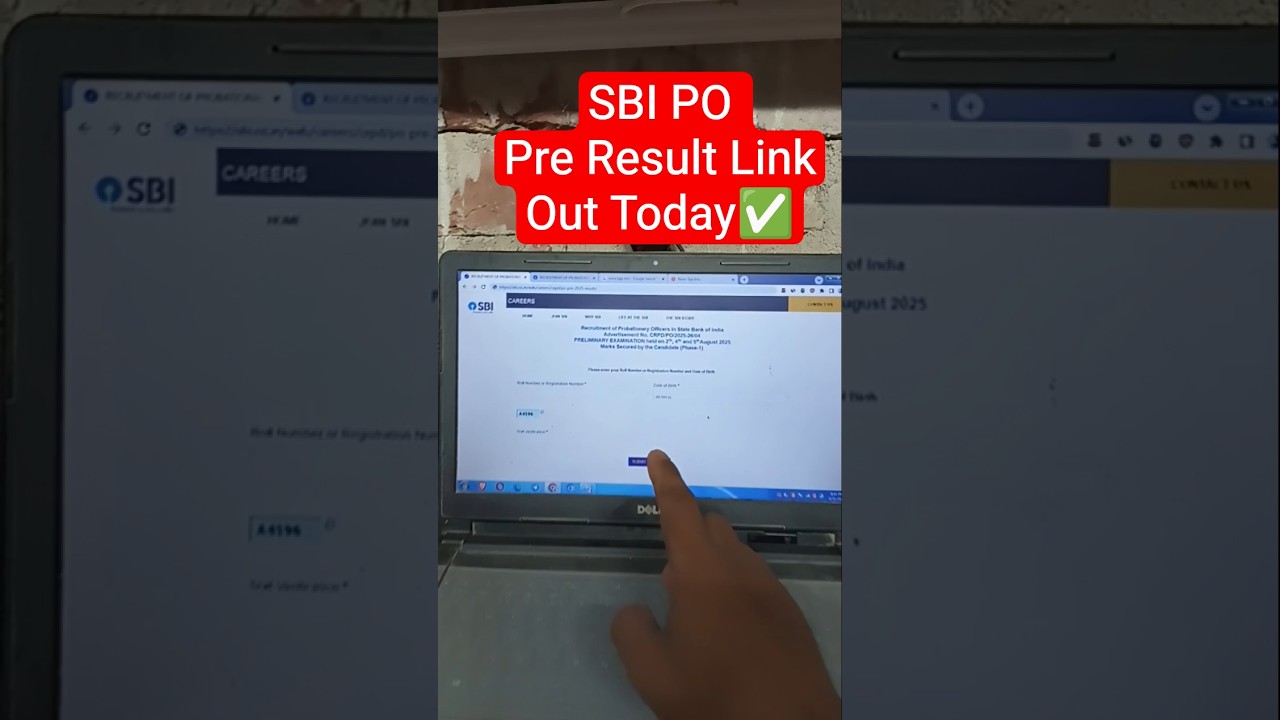 Link📢 SBI PO Prelims Result 2025 Kaise Dekhe✅How to Check/Download SBI PO Pre Result 2025 Score Card