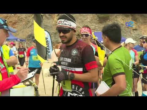 Pedro Romero y Laura Ramos, ganadores de la III Anyera Nordic Walking