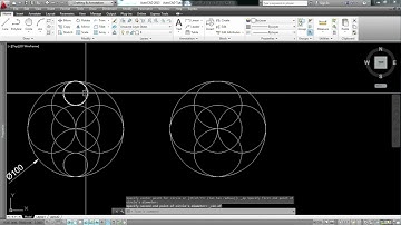 AutoCAD Tutorial: Draw circle and arc Exercise #4