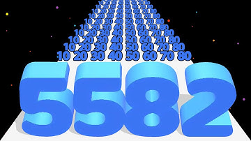 NUMBER MASTER : Number Run Game - Level Up Number Run Race Stack Master Max Level ASMR Math Games