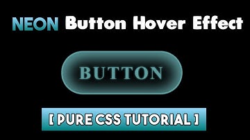 Neon Button Glowing Hover Effect || HTML5 & CSS3 || Full Tutorial
