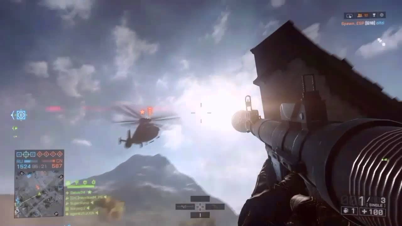 Battlefield 4 Rocket Launcher Montage - YouTube