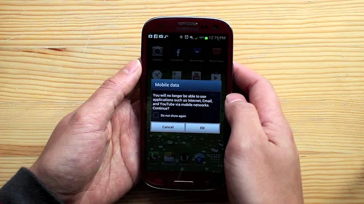 Turn off Data / Internet Samsung Galaxy S3