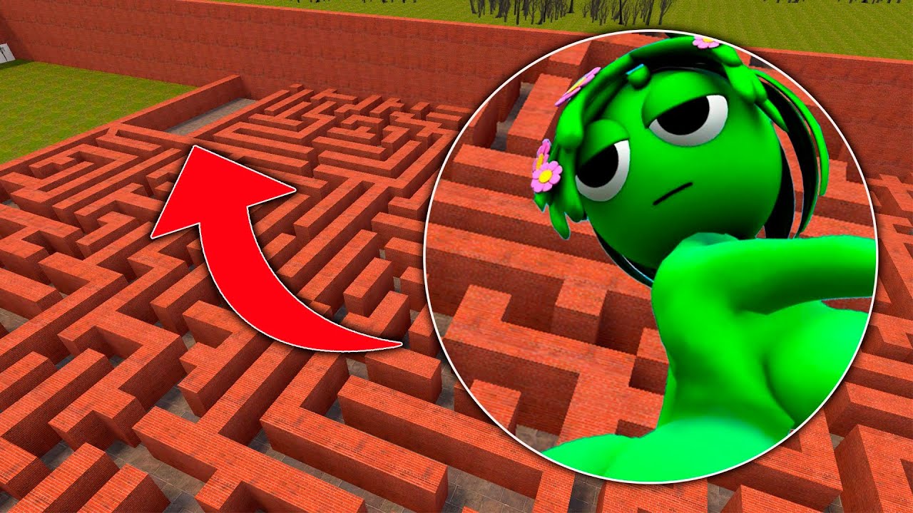 RUN AWAY FROM VINERIA GREEN SPRUNKI LOVE GIRL in Garry's Mod!