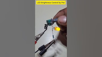 LED Brightness Control by Pot 🎛️ Electronics Project 🔥🔥 #shorts #viralvideo #reels #electroeshu #diy