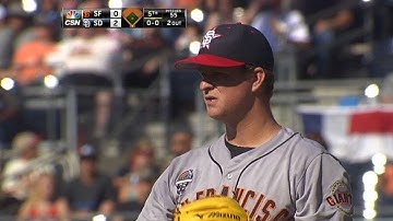 SF@SD: Cain fans six over 6 1/3 innings of work