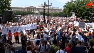 Самый мощный митинг в Хабаровске в поддержку Сергея Фургала / LIVE 25.07.20