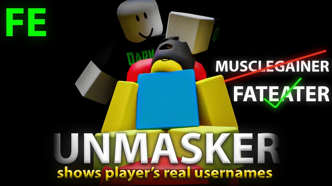 Roblox fe script showcase unmasker youtube