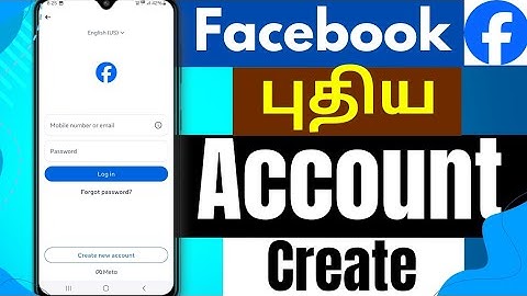 How to Create a Facebook Account | Facebook Sign up | Facebook Open in Tamil