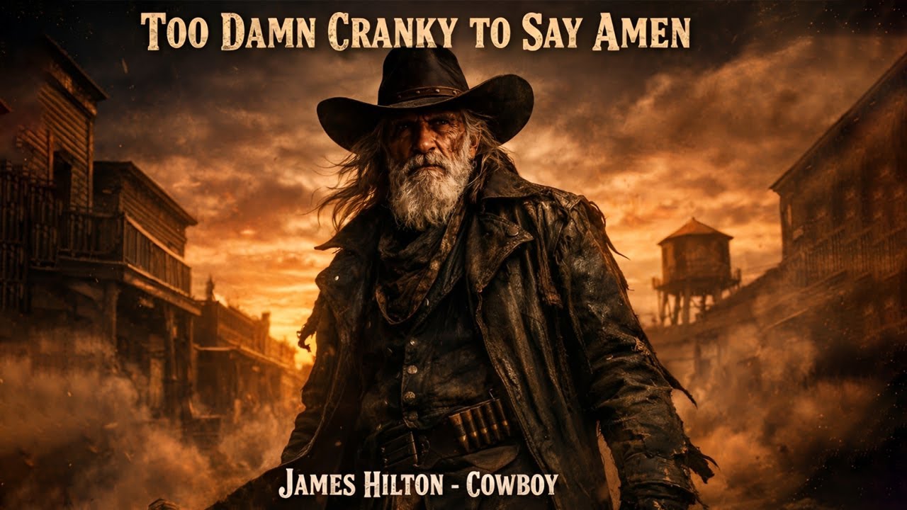 “ Too Damn Cranky to Say Amen ” ― James Hilton-Cowboy