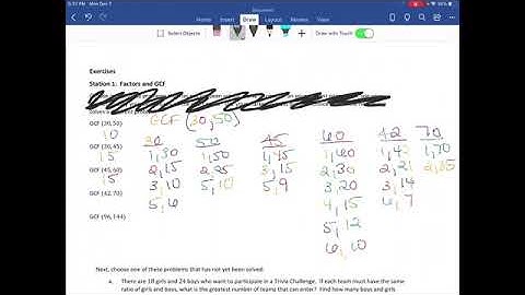 Grade 6 Module 2 Lesson 18 - GCF