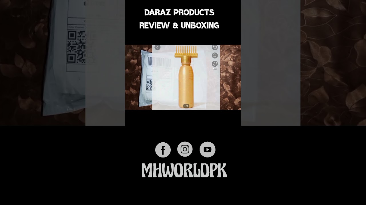 Hair Oil Bottle with Comb | Multipurpose Anti Lice Unboxing | Daraz Finds Shopping Haul | MHWORLDPK