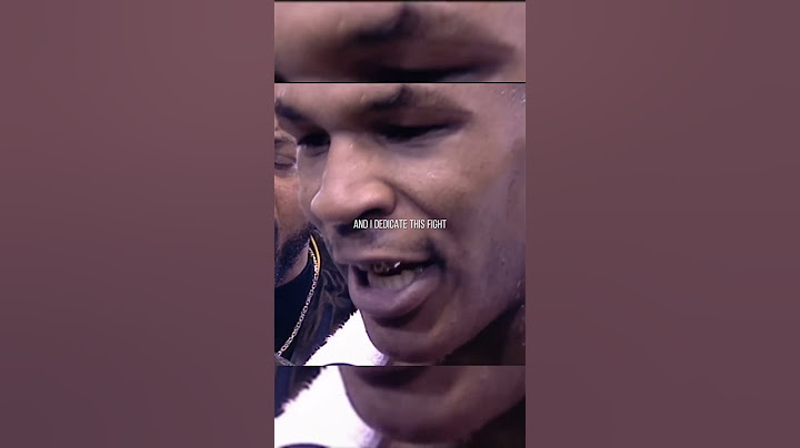 Mike Tyson's Iconic Post Fight Interview🥶