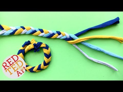 How to do a 4 Strand Braid or Plait - Craft Basics with Red Ted Art