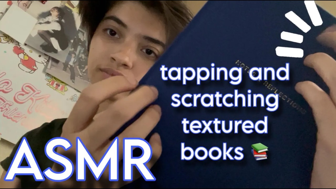 ASMR 10 SUBSCRIBER SPECIAL !! | TEXTURED BOOK TAPPING + SCRATCHING | lofi + no talking