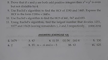 Class 10 | Exercise 1A | Real numbers (Q.8 - Q.11) | RS Aggarwal | 2021 - Edition