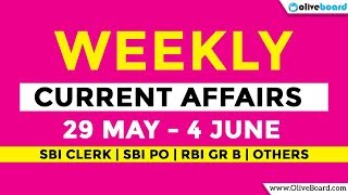 Top 10 Weekly Current Affairs 2018 | May 29 - June 4 | SBI PO 2018 | SBI Clerk 2018 screenshot 3