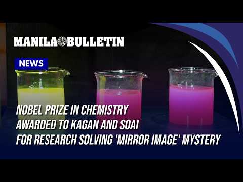 Nobel Prize in chemistry awarded to Kagan and Soai for research solving 'mirror image' mystery