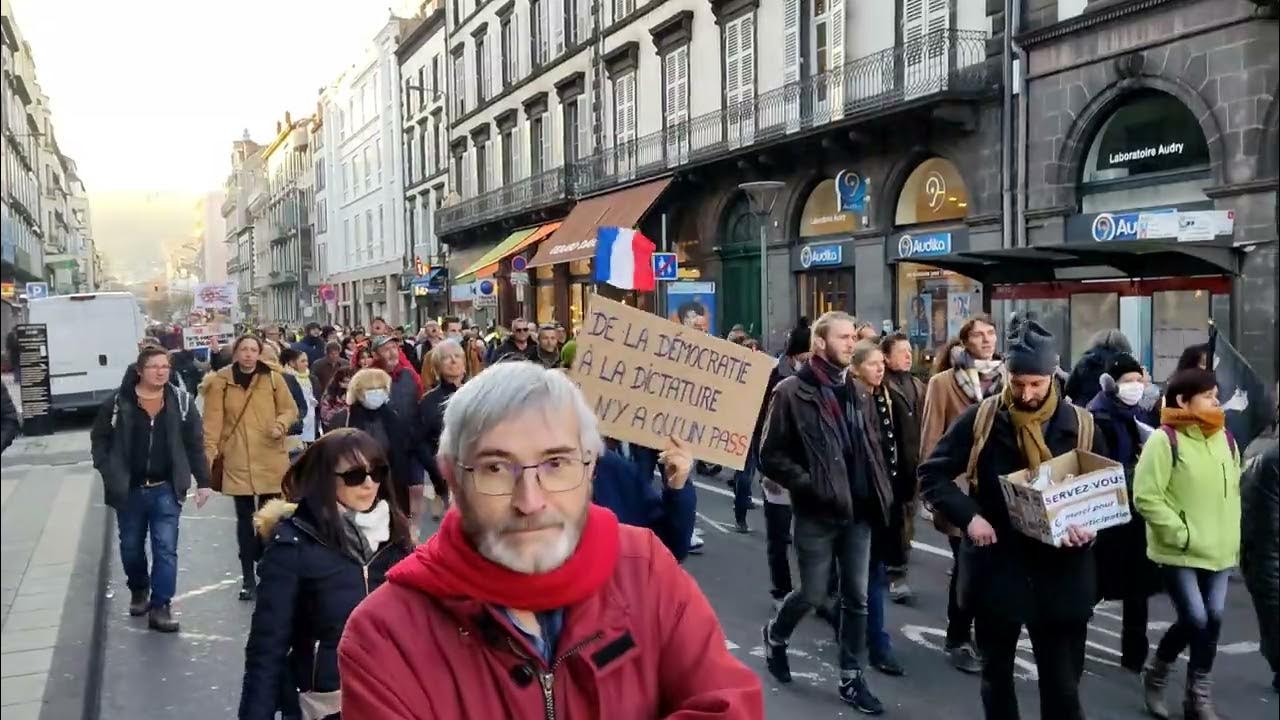 ClermontFerrand Manifestation 15 janvier 2022 YouTube