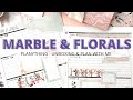 MARBLE & FLORALS | PLANYTHING UNBOXING & PLAN WITH ME | July 2021 Subscription Box