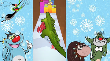 NOOB vs PRO vs HACKER Monster Evolution Run | Oggy, Jack, Bob, Shinchan Funny GamePlay || Snow Gamer