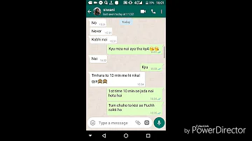 Gf bf hot chat in WhatsApp,pichhe se nai dalna chahiye tha