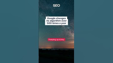 Google changes its algorithm over 500 times a year Keeping up is key.