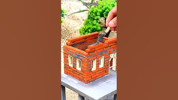 Incredible Q-Tiny house made with mini bricks part 1 #miniature #diy