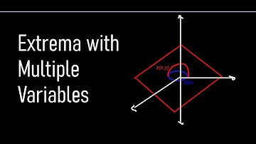 Extrema with Multiple Variables (Calculus 3)