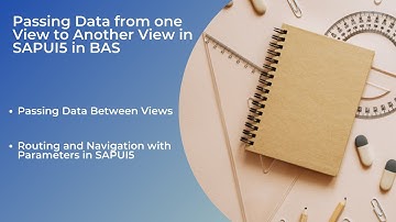 Routering en navigatie in SAPUI5 met parameters | Gegevens doorgeven tussen weergaven in SAPUI5