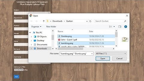 Apps Script - WebApp LIMITLESS Dependent Dropdown List - Plus Multiple Upload Files (Member)