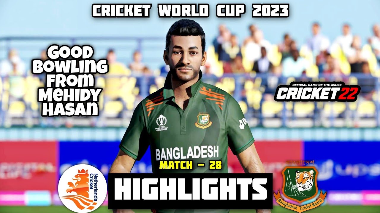 NETHERLANDS vs BANGLADESH - 28th Match Highlights, Cricket World Cup 2023