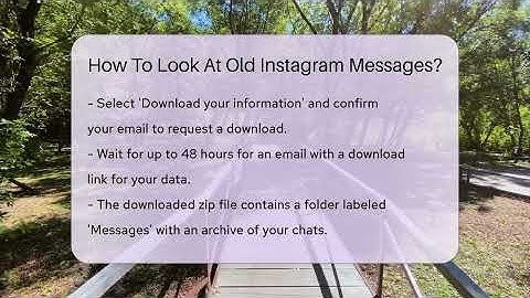 How To Look At Old Instagram Messages? - Everyday-Networking