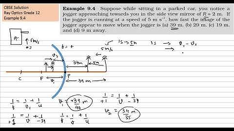 Example 9.4 Solution Ray Optics CBSE grade-12 Physics | Hindi version