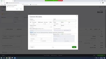 Create an estimate in QuickBooks Online