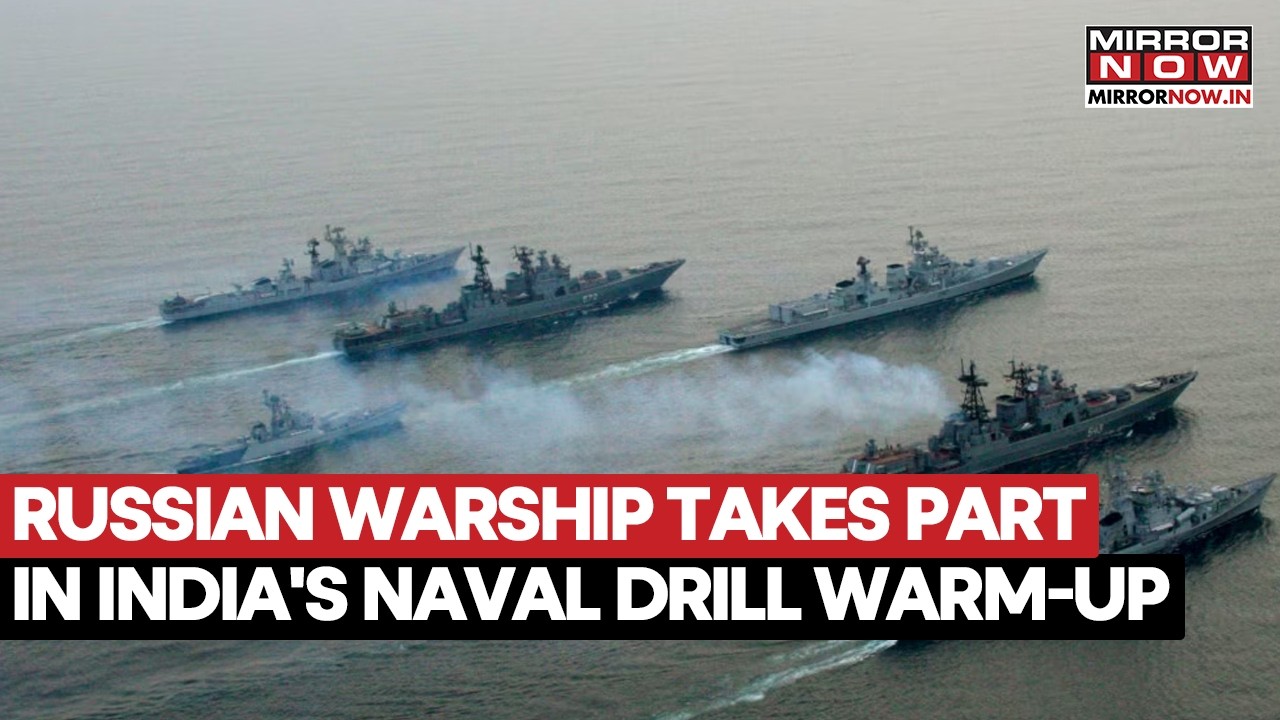 Russian Warship Marshal Shaposhnikov Takes Part In India's International Naval Exercises Milan-2026