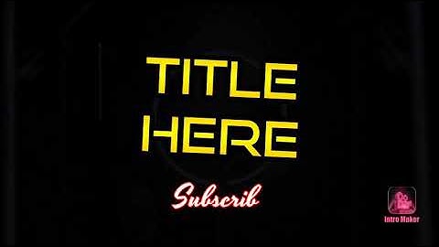 Top Logo animation intro 3D | Free subscribe | Horror |