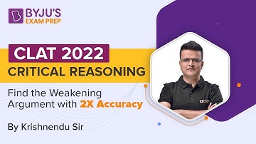 How to Solve Passage Based CR | Finding Weakening Argument| CLAT 2022 | Krishnendu Dutta