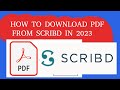 Guide to Downloading Documents from Scribd.com for Free