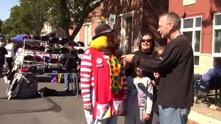 Tim Pino Clowning at the Street Fair