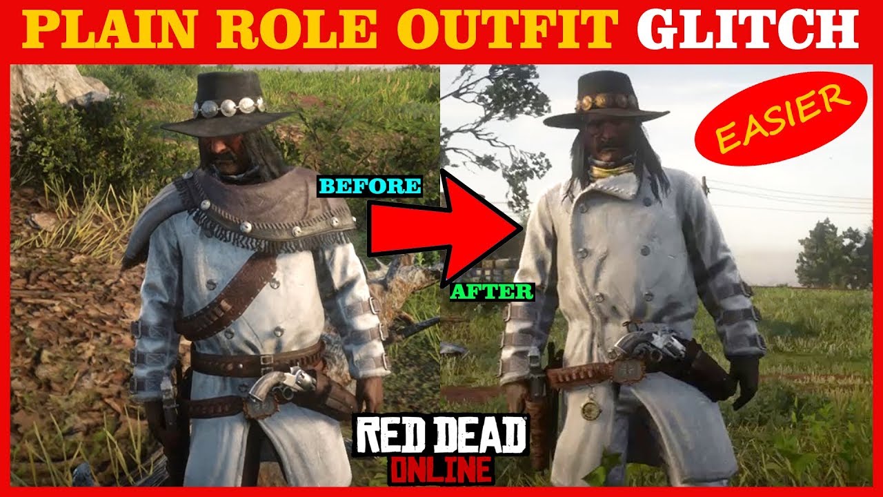 PLAIN ROLE OUTFIT GLITCH (Easier) on Red Dead Online YouTube