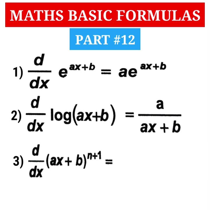 Maths Basic Formulas Part 12 #shorts #tiklesacademyofmaths - YouTube